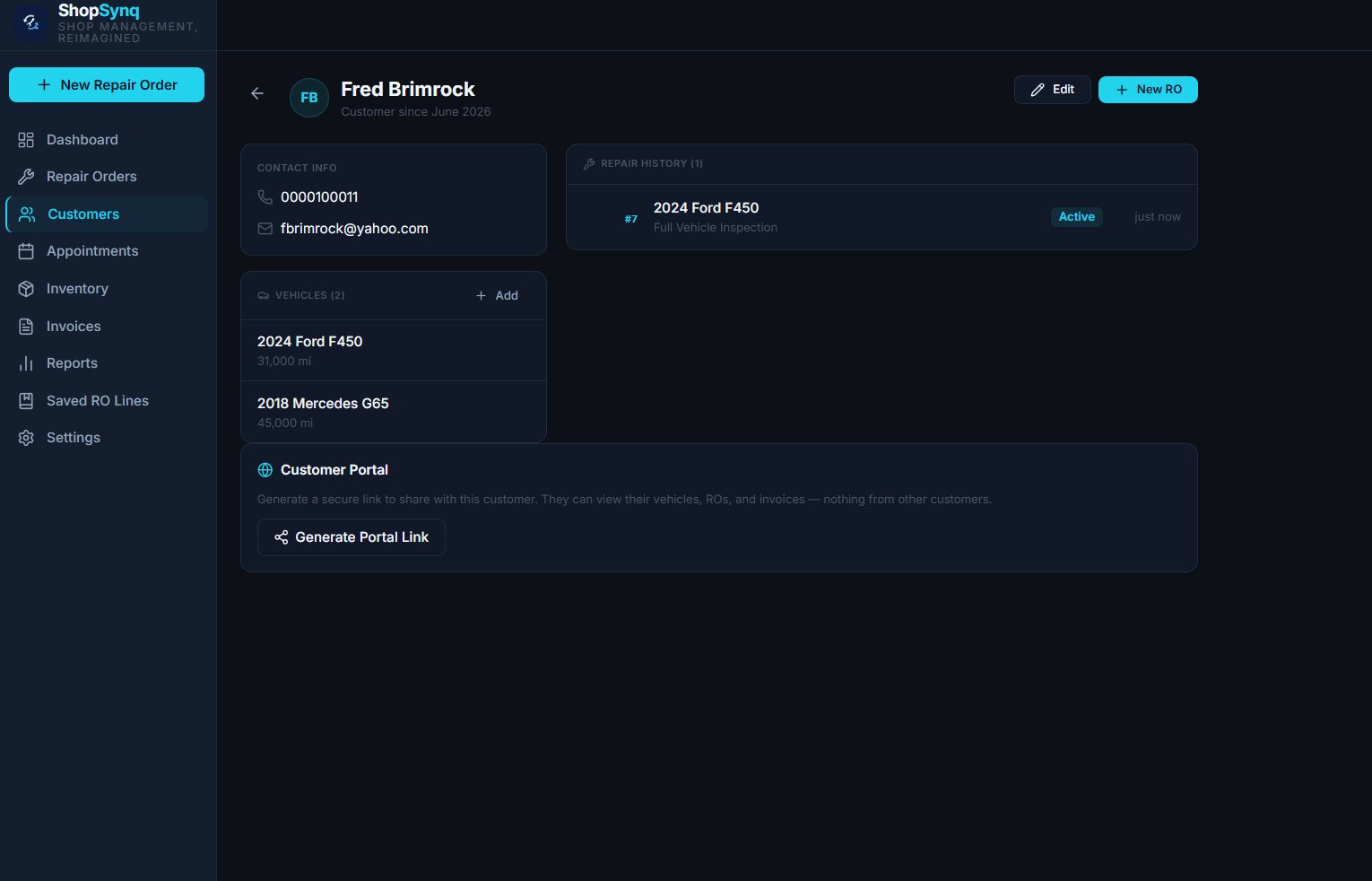 ShopSynq Customer Management